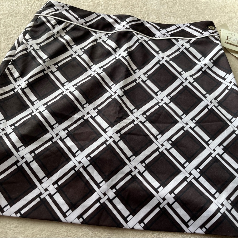 NWT EP Pro Geometric Print Golf Skort Size 10